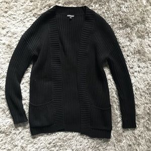 Express ribbed sweater cardigan